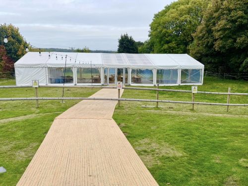 Click Here To Enlarge This Photo Of Clear Span Wedding Marquee Hire In Chesterfield
